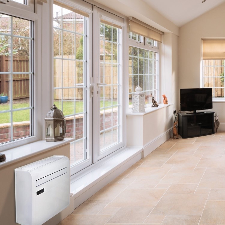 14000 BTU Wall Mounted All-In-One Smart Air Conditioner with Heat Pump - No Outdoor Unit Needed
