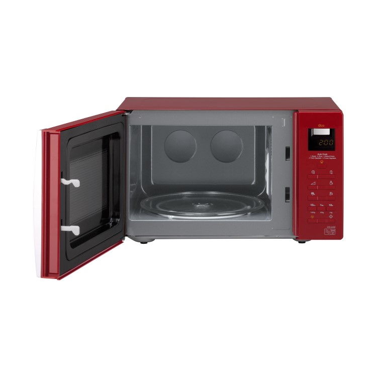 GRADE A1 - Daewoo KOR6A0RR 20L 800W Touch Control Freestanding Microwave in Red