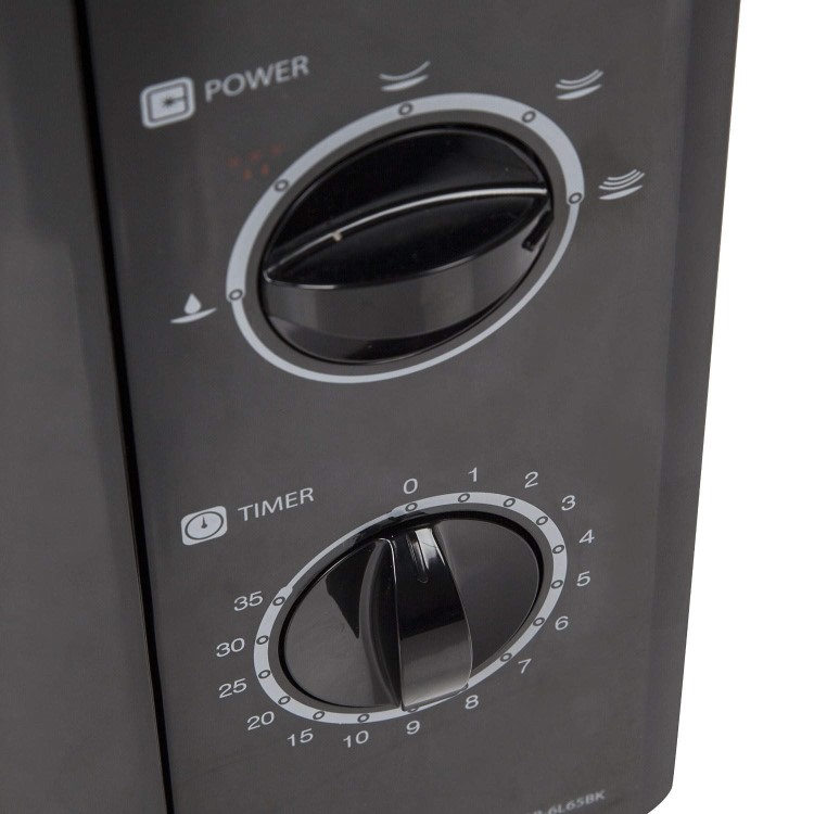 Daewoo KOR6L65BK 800 Watt 20 Litre Manual Control Microwave Oven Black