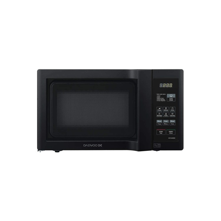 GRADE A1 - Daewoo KOR6L6BDBK 20 Litre 800w Duo-plate Digital Microwave Black