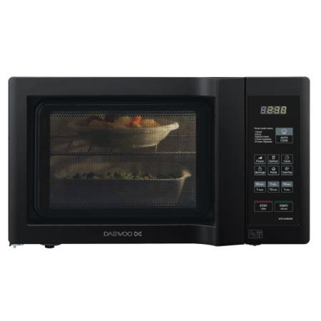 GRADE A1 - Daewoo KOR6L6BDBK 20 Litre 800w Duo-plate Digital Microwave Black