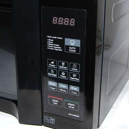 GRADE A1 - Daewoo KOR6L6BDBK 20 Litre 800w Duo-plate Digital Microwave Black