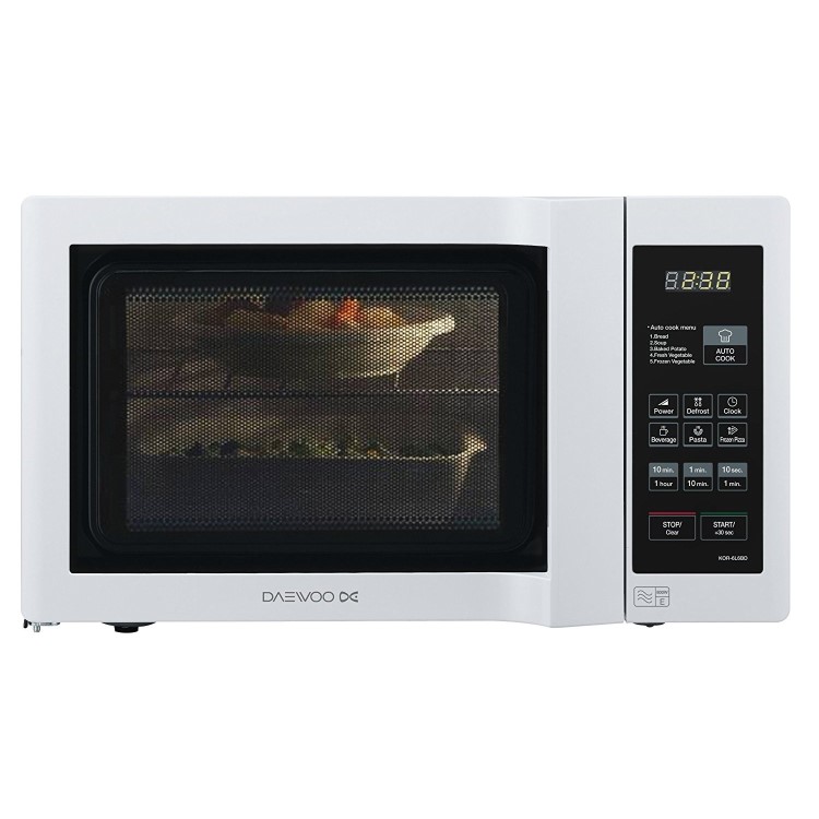 GRADE A1 - Daewoo KOR6L6BD 20L 800w Duo-plate Digital Microwave - White