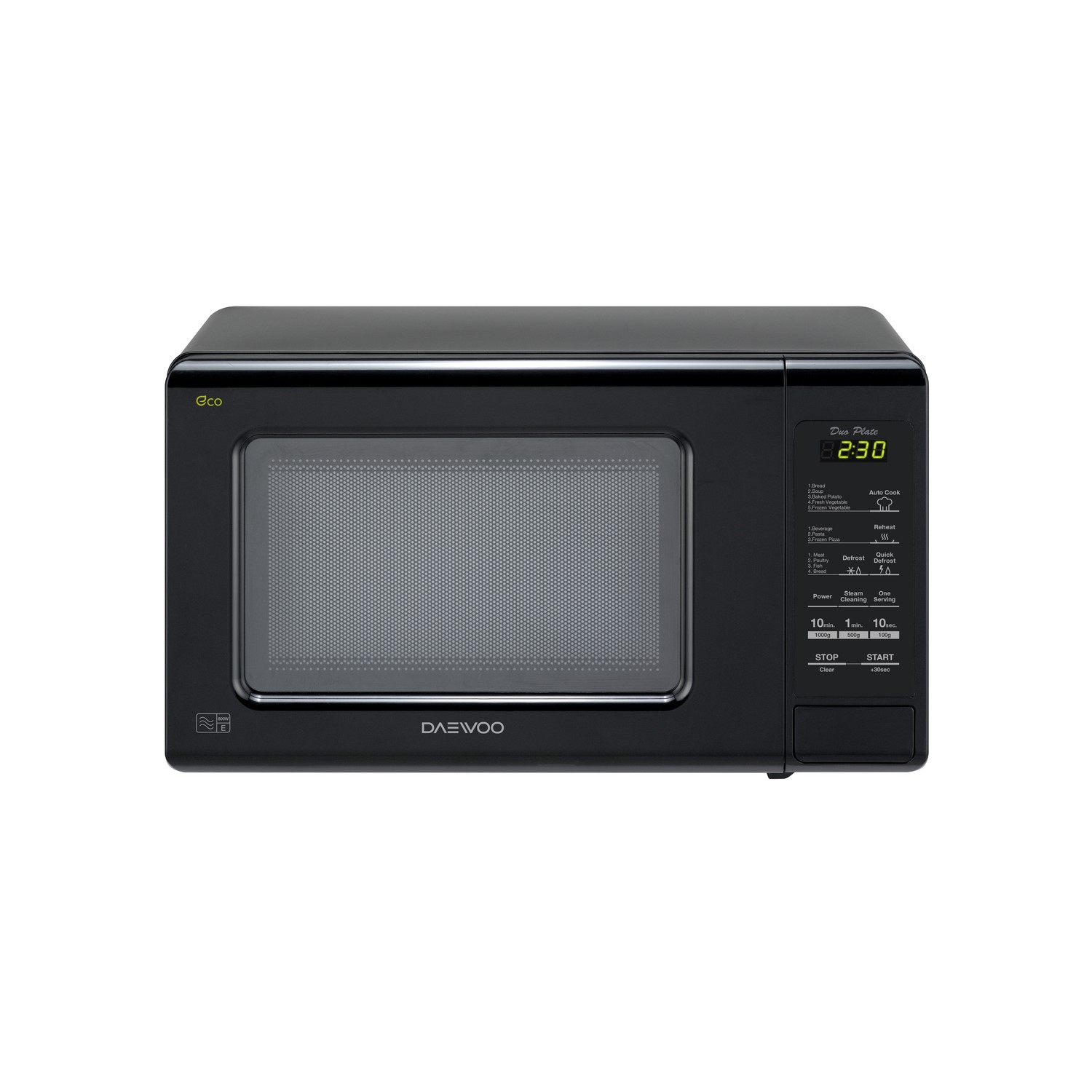 Daewoo KOR6M1RDBK 20L 800W Freestanding Microwave Black Appliances
