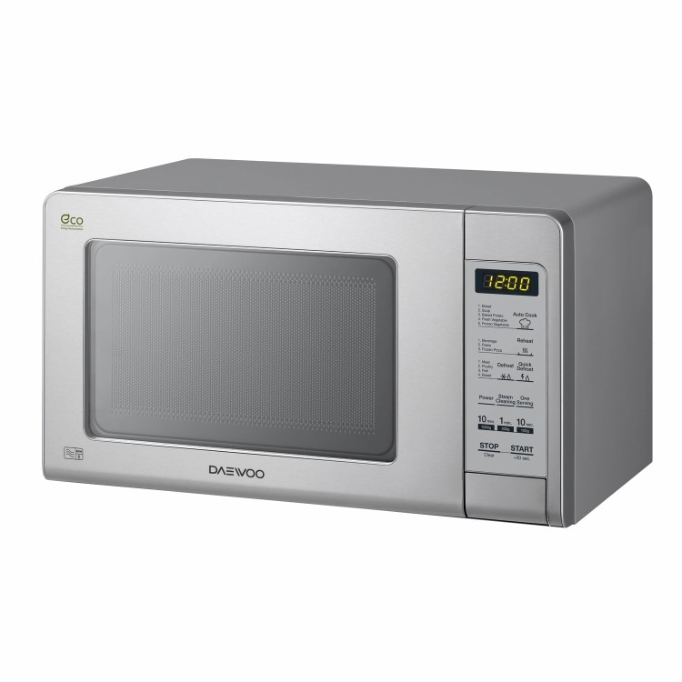 Daewoo KOR6M5RR 20L Touch Control Freestanding Microwave With Eco Zero Standby - Silver