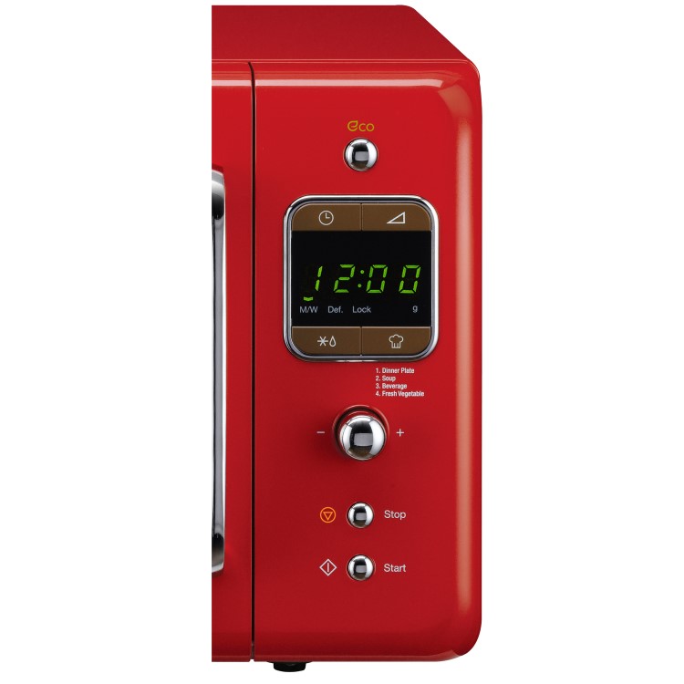 Daewoo KOR7LBKR 20L 800W Freestanding Microwave Oven - Red