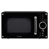 GRADE A1 - Daewoo KOR8A9RBR 23L 800W Retro Style Freestanding Microwave Oven - Black