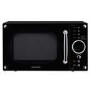 Daewoo KOR8A9RBR 23L 800W Retro Style Freestanding Microwave Oven - Black