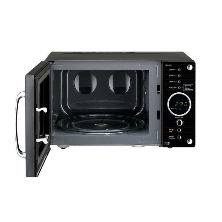 GRADE A1 - Daewoo KOR8A9RB 23L 800W Retro Design Freestanding Microwave in Black