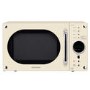 GRADE A2 - Daewoo KOR8A9RCR 23L 800W Retro Style Freestanding Microwave Oven - Cream