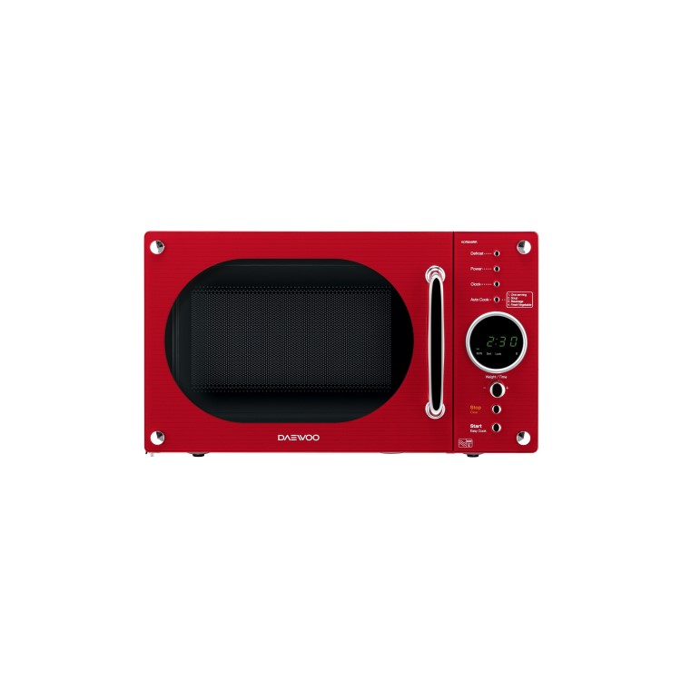 Daewoo KOR8A9RDR Retro 23L Microwave Oven - Red