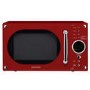 Daewoo KOR8A9RR 23L 800W Retro Design Freestanding Microwave in Gloss Red