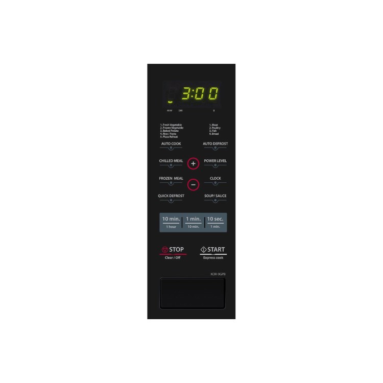 Daewoo KOR9GPBR 26L Digital Microwave Oven - Black