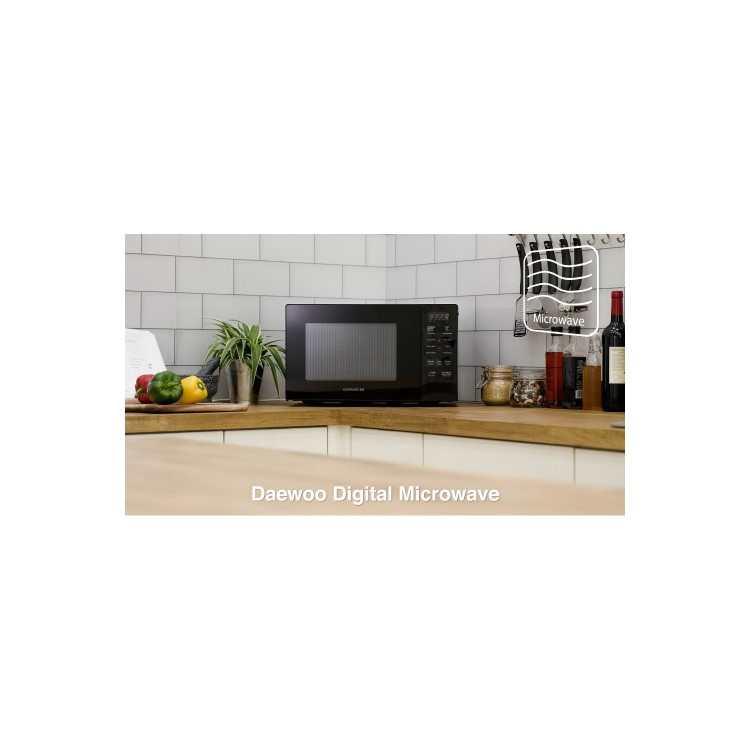 Daewoo KOR9GPBR 26L Digital Microwave Oven - Black