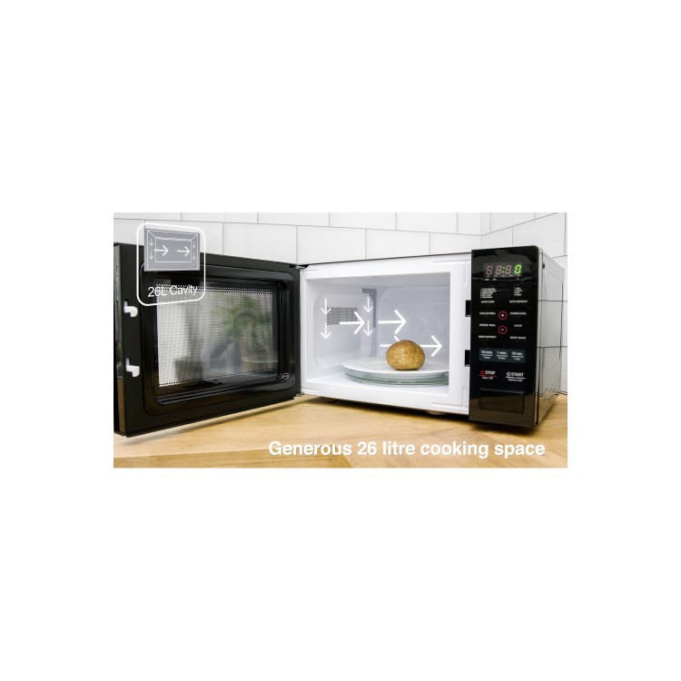 Daewoo KOR9GPBR 26L Digital Microwave Oven - Black