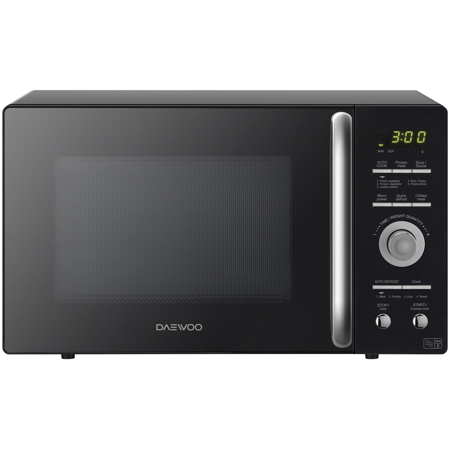 Daewoo KOR9GQRR Touch Control Microwave Oven 900 W 26 Litre Black 