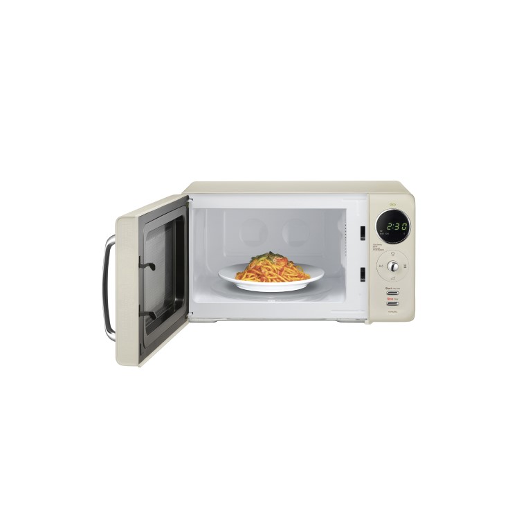 GRADE A1 - Daewoo KOR9LBKCR 20L 800W Freestanding Microwave With Eco Zero Standby - Cream