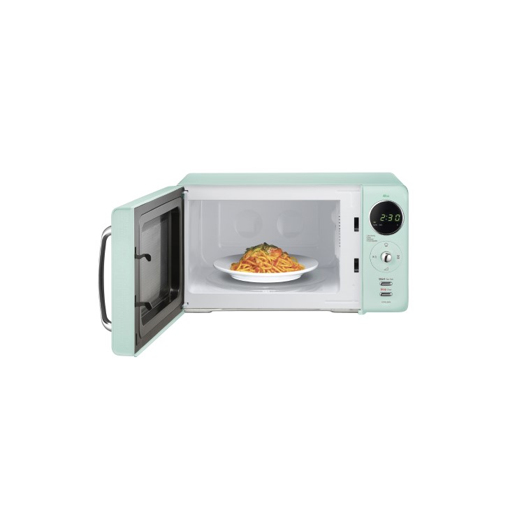 GRADE A2 - Daewoo KOR9LBKMR 20L 800W Freestanding Microwave With Eco Zero Standby - Mint Green