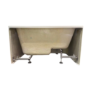 Freestanding Back to Wall Japanese Soaking Deep Bath With Seat 1200 x 700mm - Koto