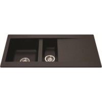CDA KP32BL 1.5 Bowl Black Reversible Composite Sink
