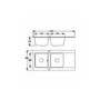 GRADE A1 - As new but box opened - CDA KP33BL 2.0 Bowl Reversible Composite Sink - Black