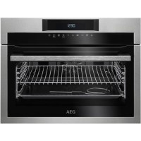 AEG KPE742220M SenseCook Pyrolytic Compact Oven With ProSight Touch Controls Stainless Steel