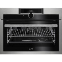 AEG KPE842220M SenseCook Pyrolytic Compact Oven With Command Wheel Control And HD TFT Display Stainless Steel