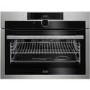 AEG KPE842220M SenseCook Pyrolytic Compact Oven With Command Wheel Control And HD TFT Display Stainless Steel