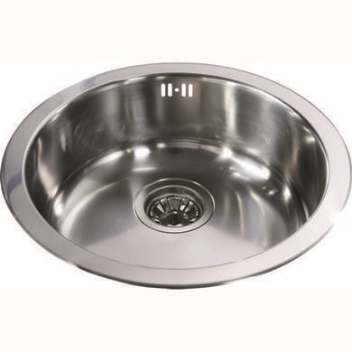 Single Bowl Chrome Stainless Steel Kitchen Sink - CDA