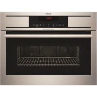 AEG KR8403001M Touch Control Compact Height Built-in Microwave Oven Wth Grill - Antifingerprint Stainless Steel