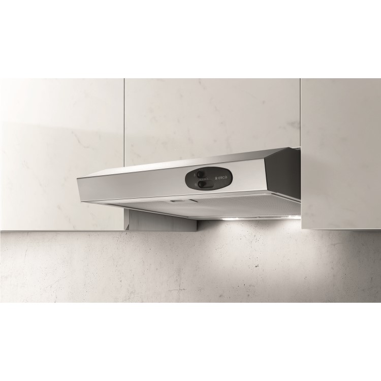 Elica Lux 60cm Visor Cooker Hood - Stainless Steel