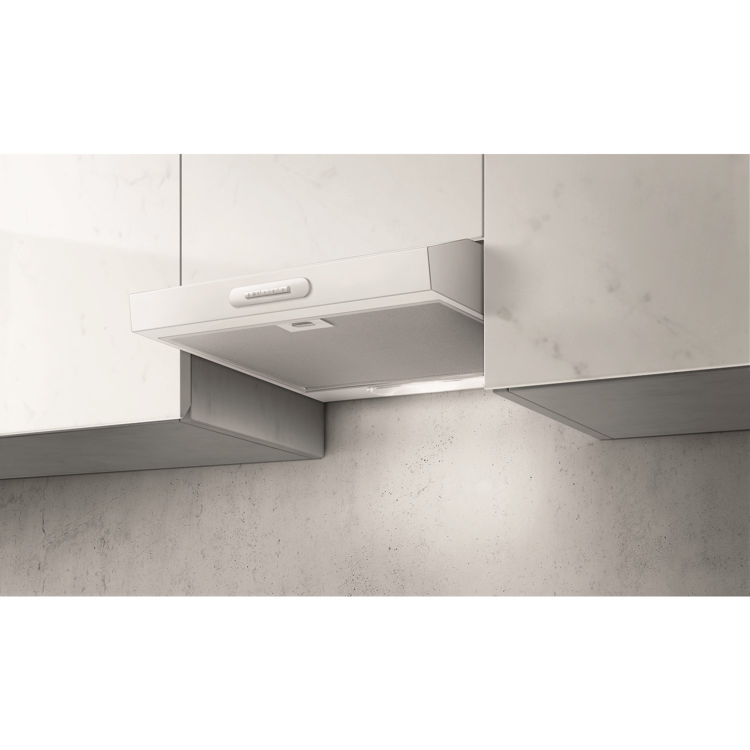 Elica 60cm Visor Cooker Hood - White