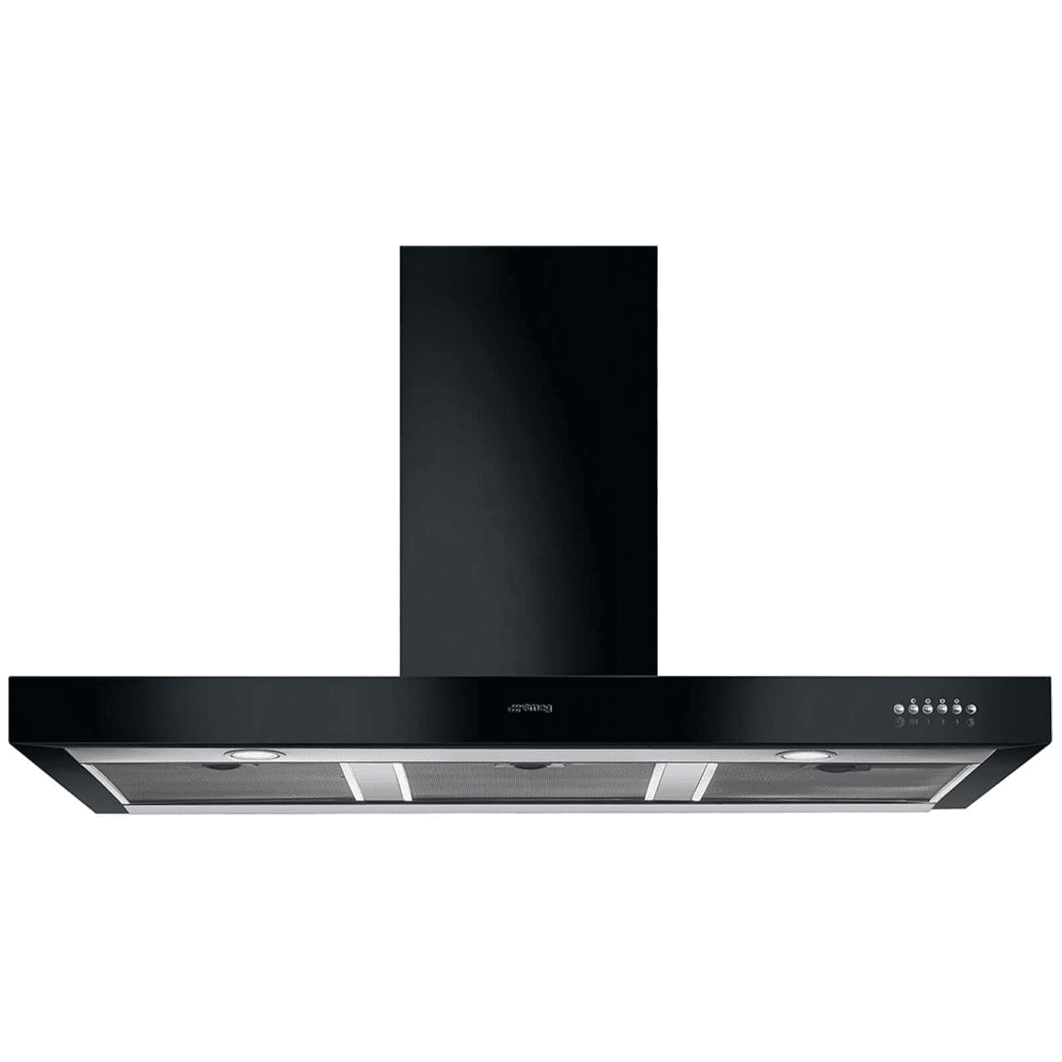 Refurbished Smeg KS110BLE Chimney Cooker Hood Black