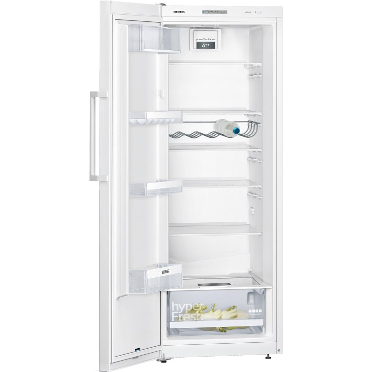 Siemens KS29VVW3P iQ300 290L 161x60cm Freestanding Fridge - White