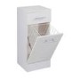 White Free Standing Laundry Basket unit - 330mm Depth