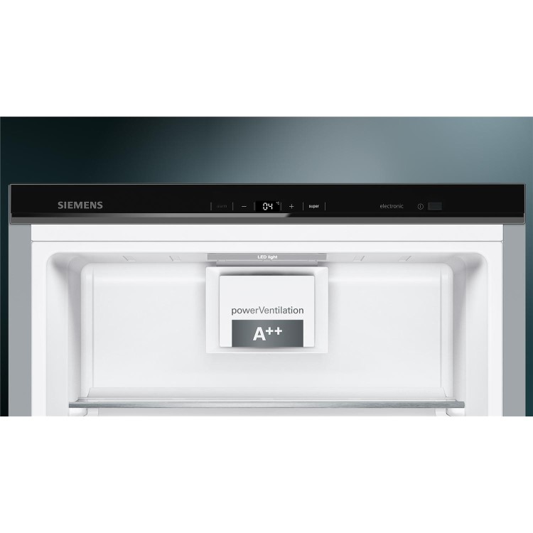 Siemens KS36VAX3P iQ700 346L  Freestanding Fridge With hyperFresh Drawer - AntiFingerprint Black Steel