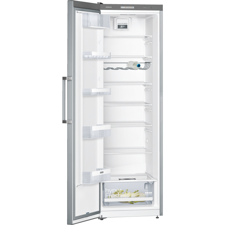 Siemens KS36VVI3VG 186x60cm 346L Freestanding Upright Fridge - Anti-fingerprint Stainless Steel