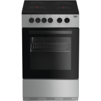 GRADE A2 - Beko KS530S 50cm Single Oven Electric Cooker With Sealed Plate Hob - Silver