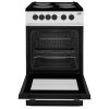 GRADE A2 - Beko KS530S 50cm Single Oven Electric Cooker With Sealed Plate Hob - Silver