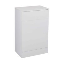 White Back to Wall WC Toilet Unit - Without Toilet - W600 x D300mm