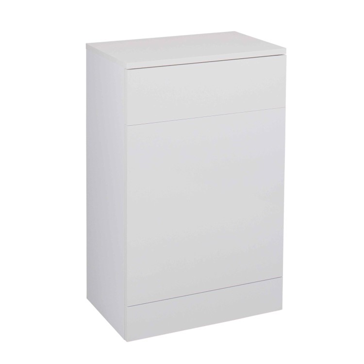 White Back to Wall WC Toilet Unit - Without Toilet - W600 x D300mm