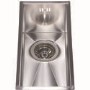 CDA KSC11SS Undermount Designer Square Cut Single Half Bowl