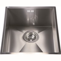 CDA KSC12SS Square Undermount Three Quarter Bowl Sink