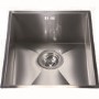 CDA KSC12SS Square Undermount Three Quarter Bowl Sink