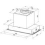 Smeg KSEG54X-1 54cm Stainless Steel Convertible Canopy Cooker Hood Or Ceiling Extractor