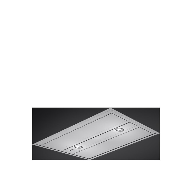 Smeg KSEG90XE-2 90cm Stainless Steel Ceiling Cooker Hood - Includes Remote Control