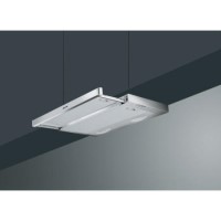 Smeg KSET61E Cucina 60cm Telescopic Cooker Hood Grey With Stainless Steel Effect Front