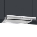 KSET61 Smeg KSET61 Cucina 60cm Telescopic Cooker Hood Grey With Stainless Steel Effect Front