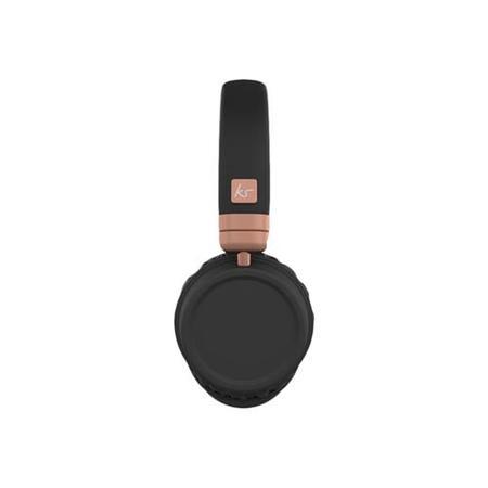 KitSound Harlem Wireless Bluetooth On-Ear Headphones with Mic - Rose Gold