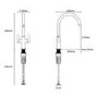 McAlpine Teviot Dual Twin Lever Kitchen Mixer - Black